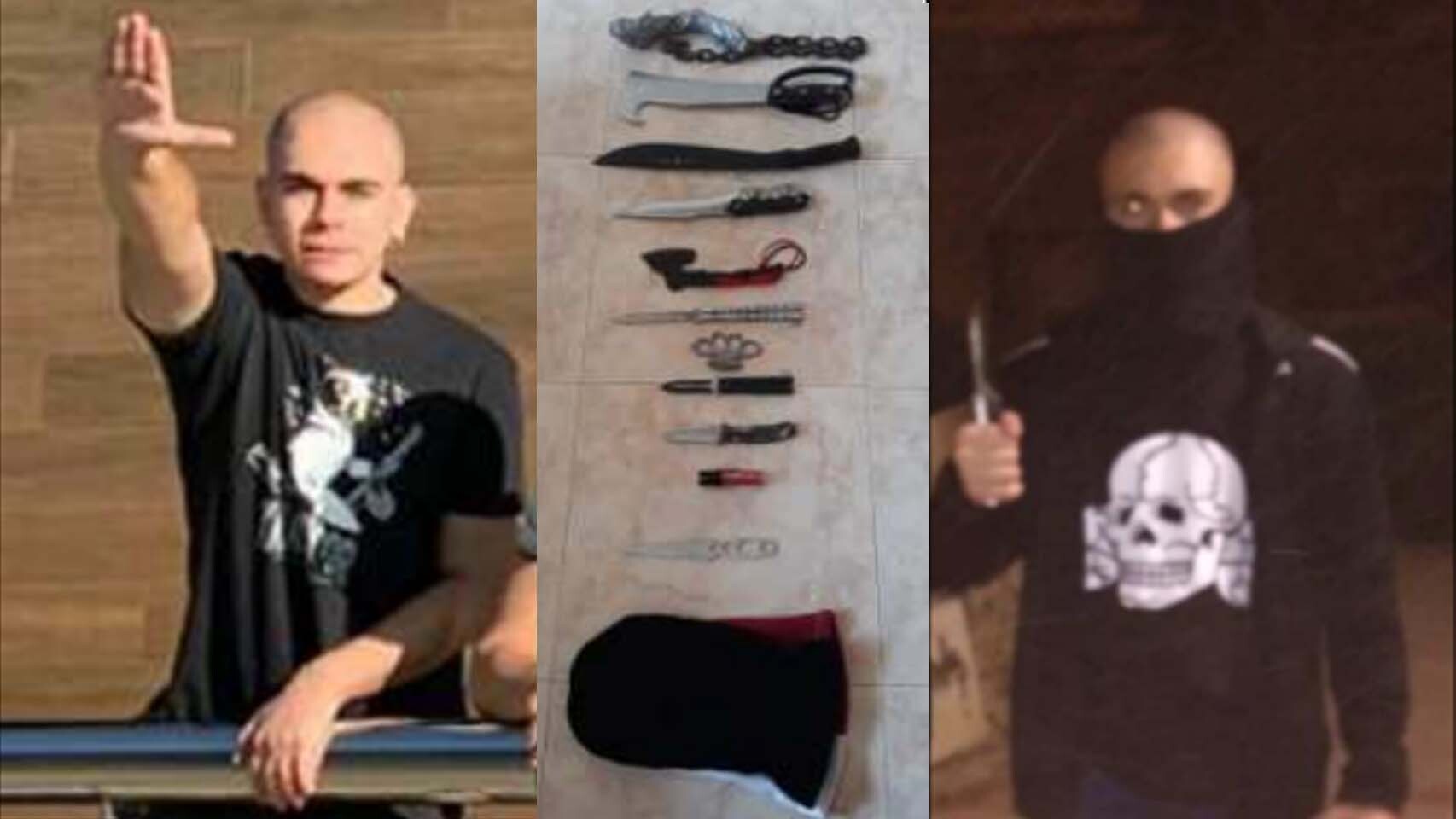 Francisco, el 'cabeza rapada' detenido por atacar la sede de Podemos en Cartagena y de IU en León.