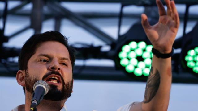Gabriel Boric, el candidato en las elecciones de Chile por el partido Convergencia Social.