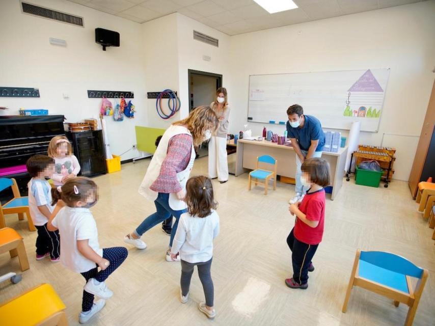 Un aula de preescolar en Cataluña.