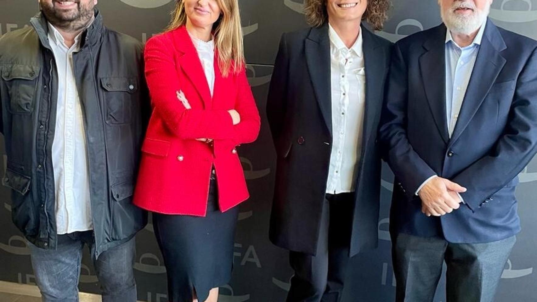 Esther Guilabert y Beatriz Serrano, este miércoles.