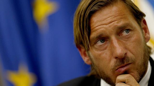 Francesco Totti, en una rueda de prensa