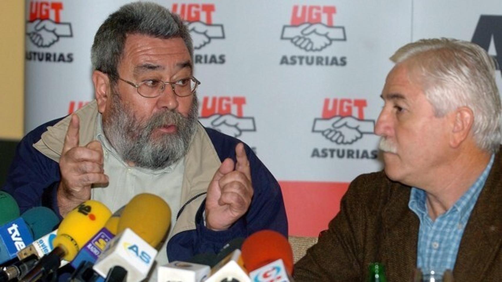 Justo Rodríguez Braga (derecha), líder de UGT Asturias hasta 2016.