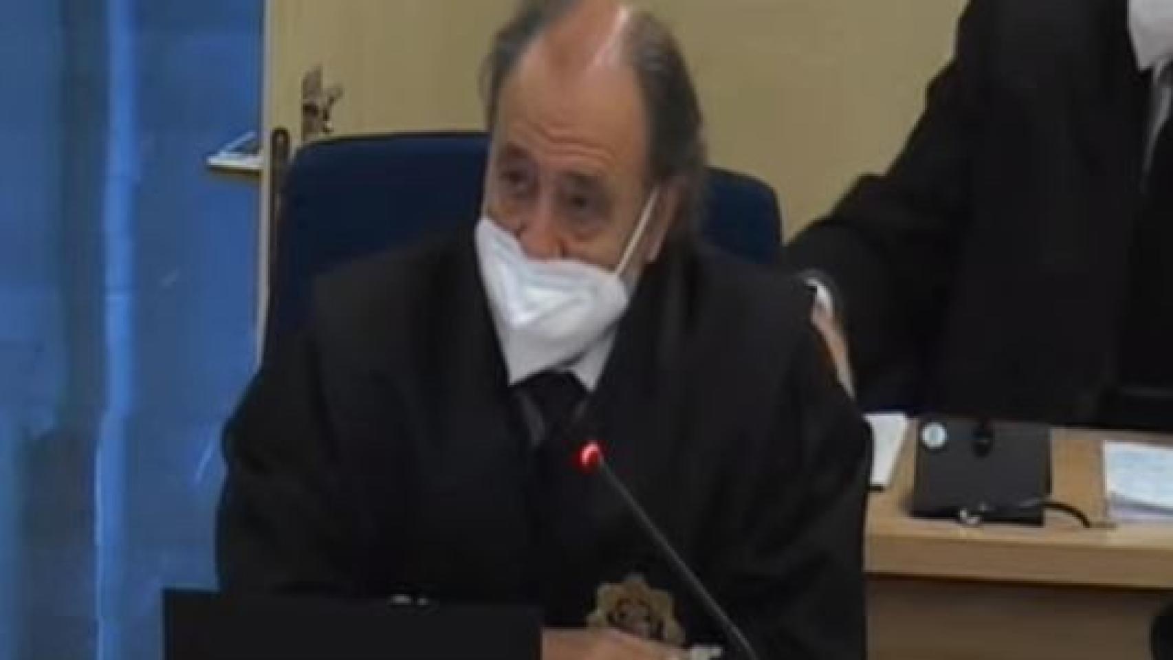 El fiscal Miguel Serrano, en la sesión del juicio de este miércoles.