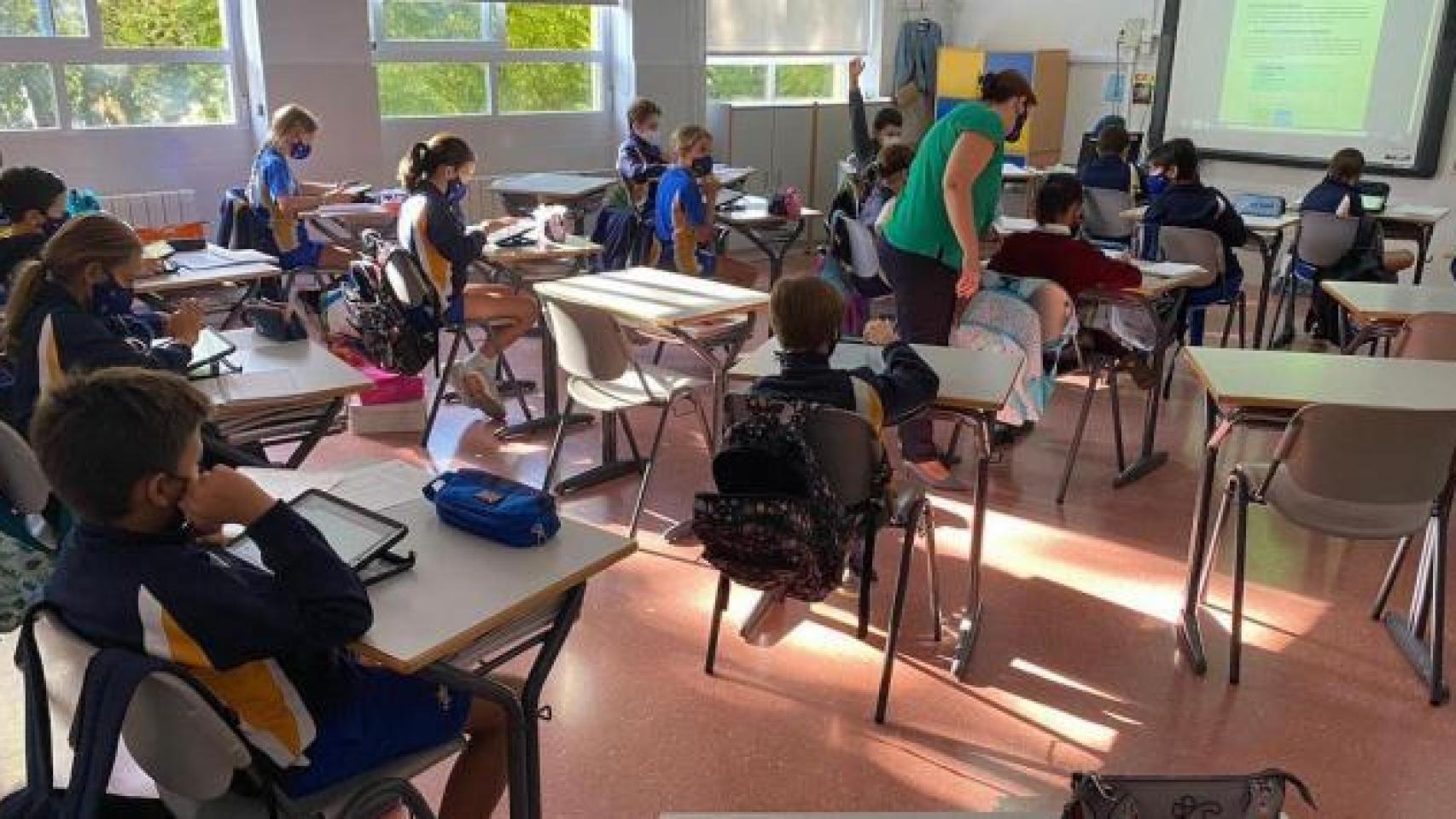 Un aula de un colegio