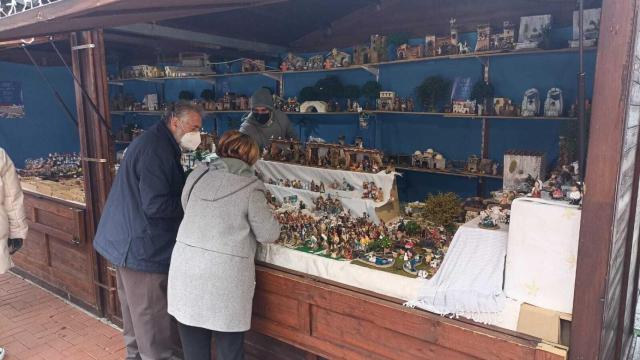 El mercado navideño de Valladolid en la Plaza Mayor