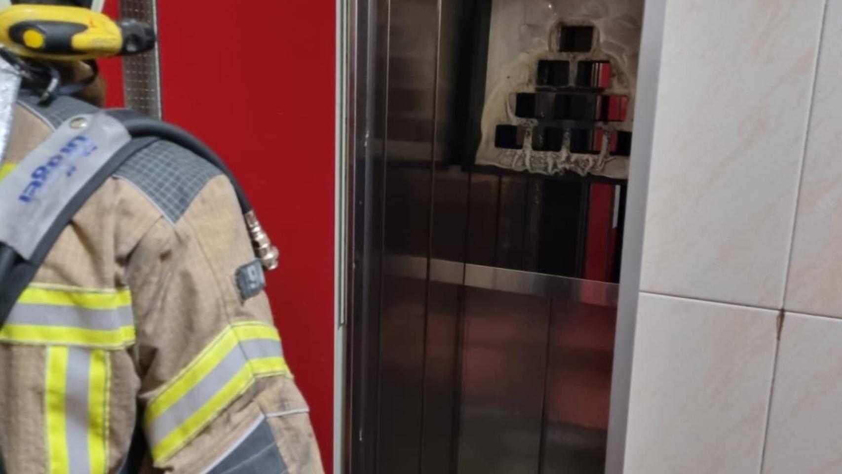 Imagen del fuego. Fotografía: Bomberos de Valladolid