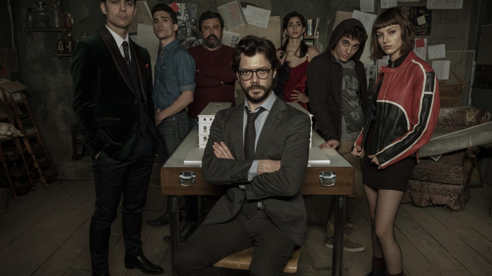 El primer póster oficial de 'La casa de papel'.