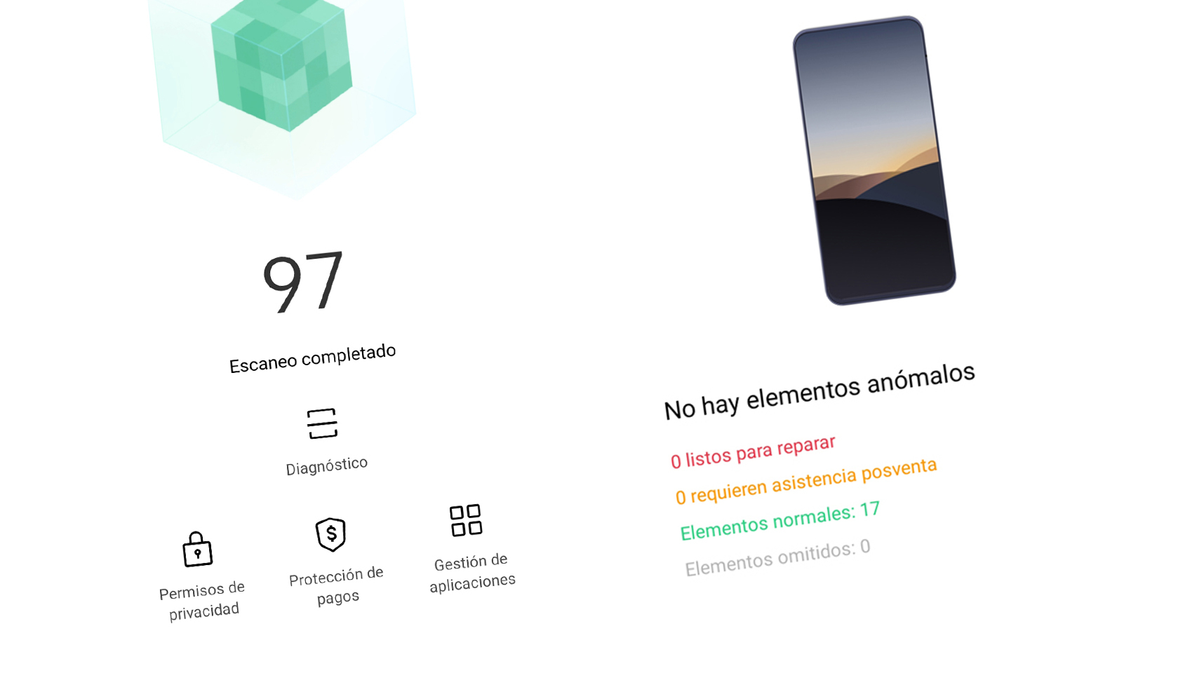 Haz un diagnóstico en tu móvil realme