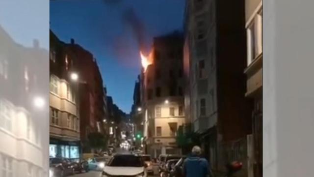 Incendio esta tarde en el barrio de Os Mallos