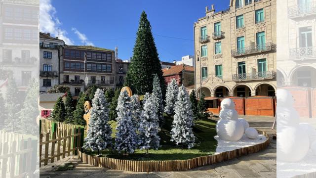 Poblado de Navidad en Pontevedra.