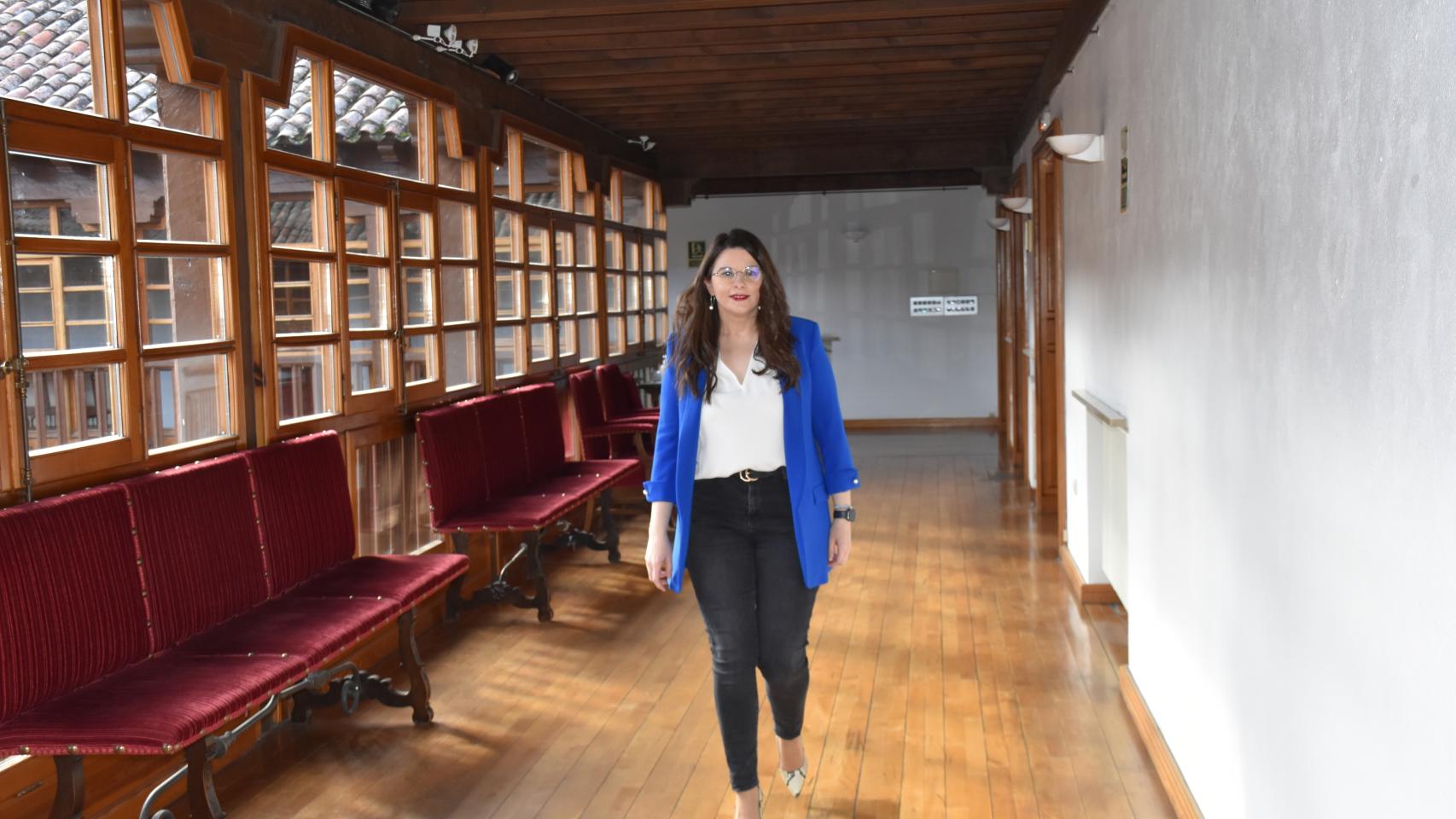 Gema Gómez, en el Palacio de Pimentel