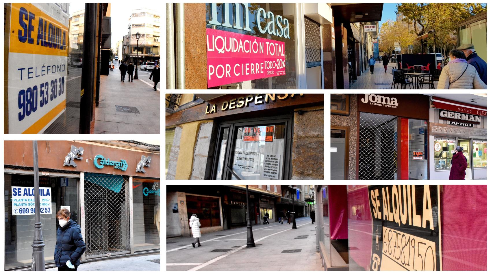 La desoladora estampa de las calles comerciales de Zamora