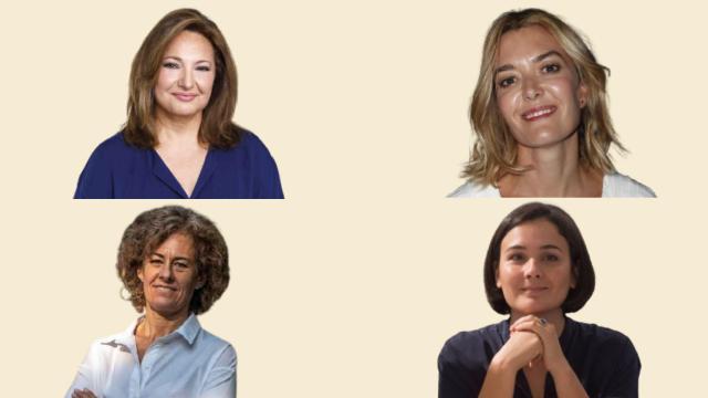 Marta Álvarez, Marta Ortega, Cristina Mariño y Adriana Domínguez.