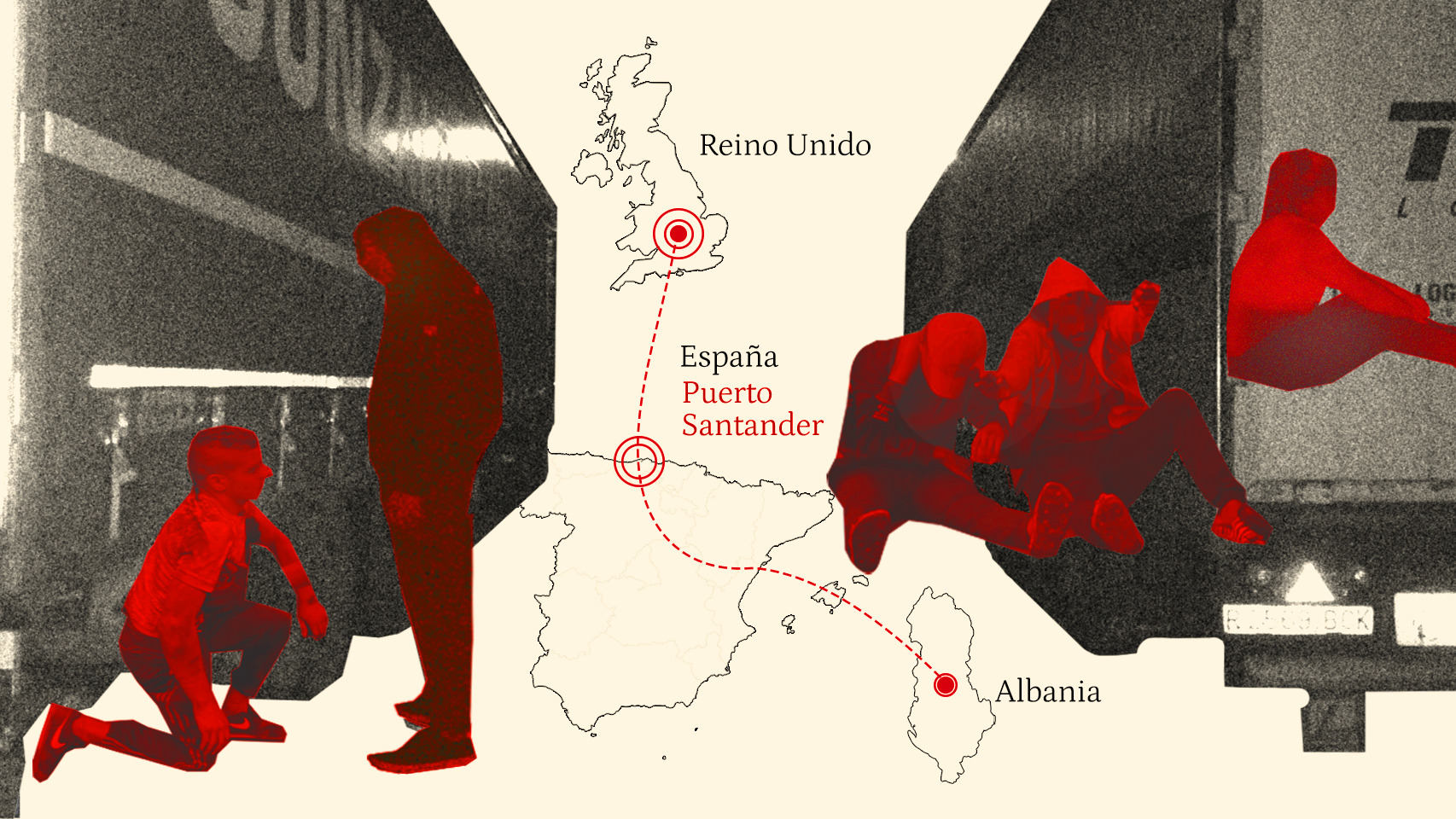 Santander se ha convertido en una ruta para albaneses que intentan llegar a Inglaterra.