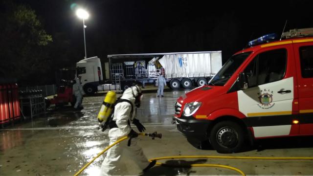 Una de las intervenciones de los bomberos