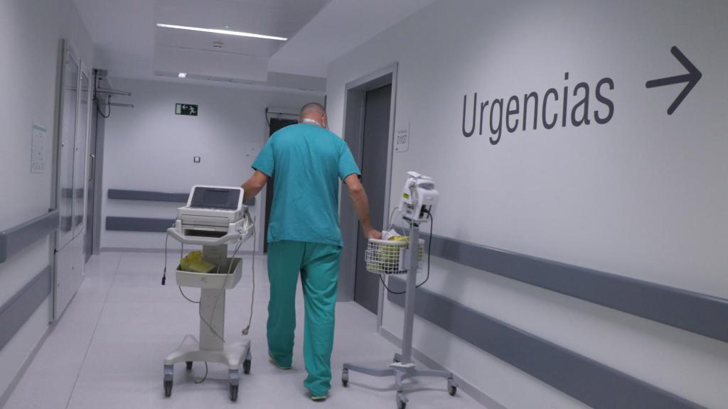 Acceso a urgencias en un hospital.