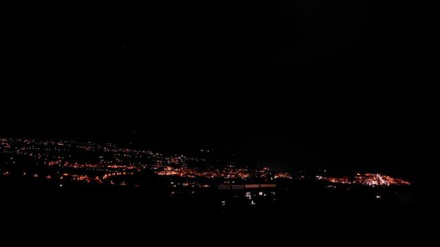 Imagen de Cumbre Vieja en la noche de este viernes.