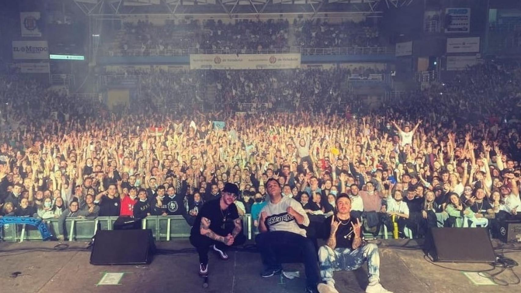 Imagen del polémico concierto de Natos y Waor en Valladolid
