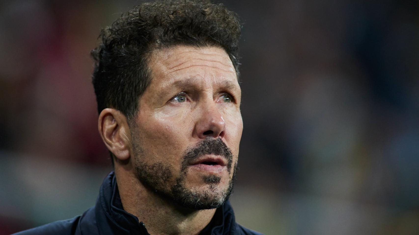 Diego Pablo Simeone, durante un partido del Atlético de Madrid.