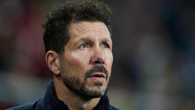 Diego Pablo Simeone, durante un partido del Atlético de Madrid.