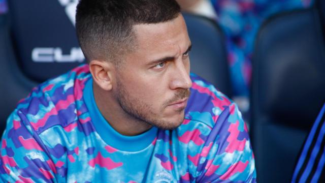 Hazard en el banquillo del Real Madrid