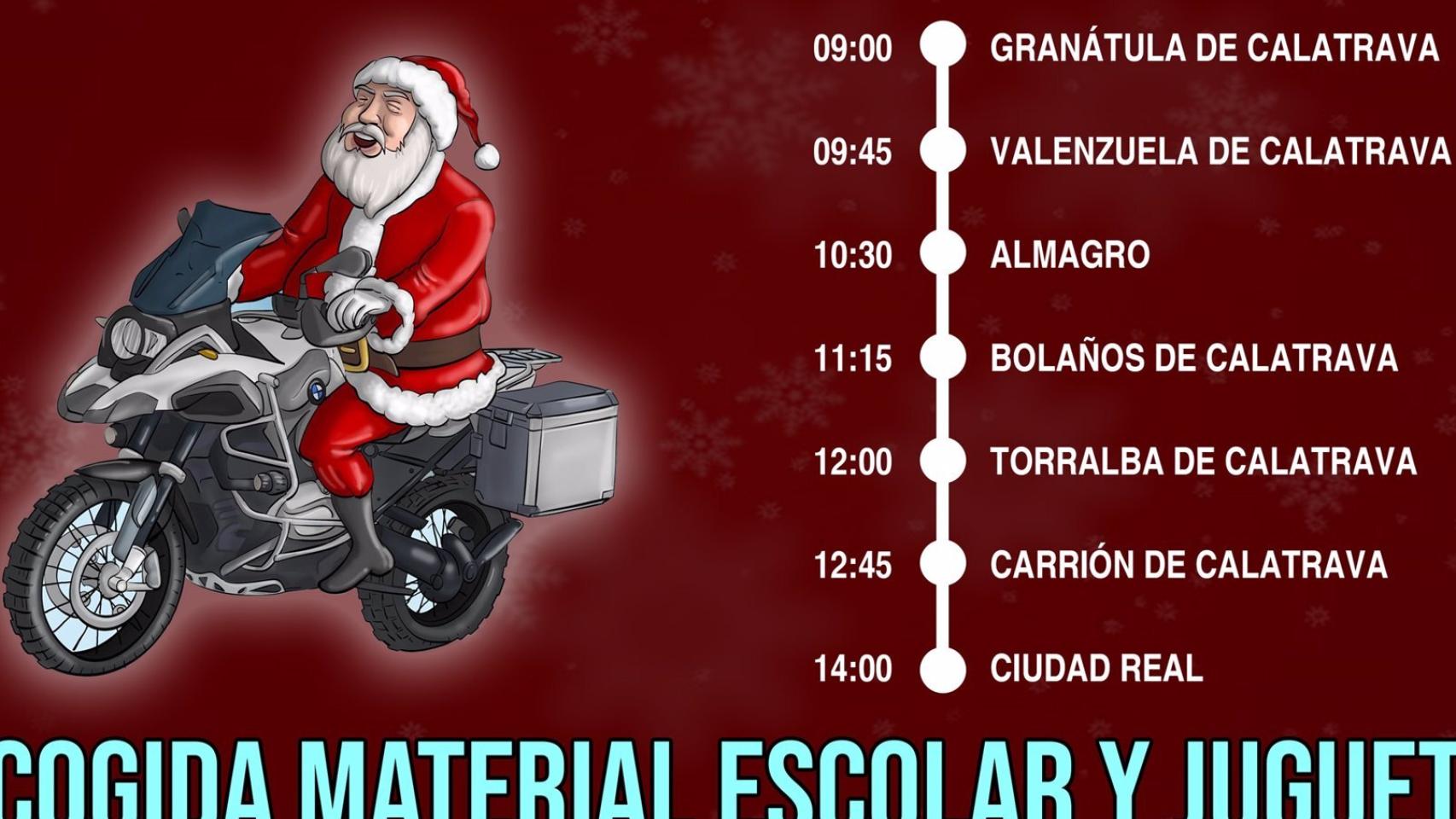 CartelPapaNoelMoto
