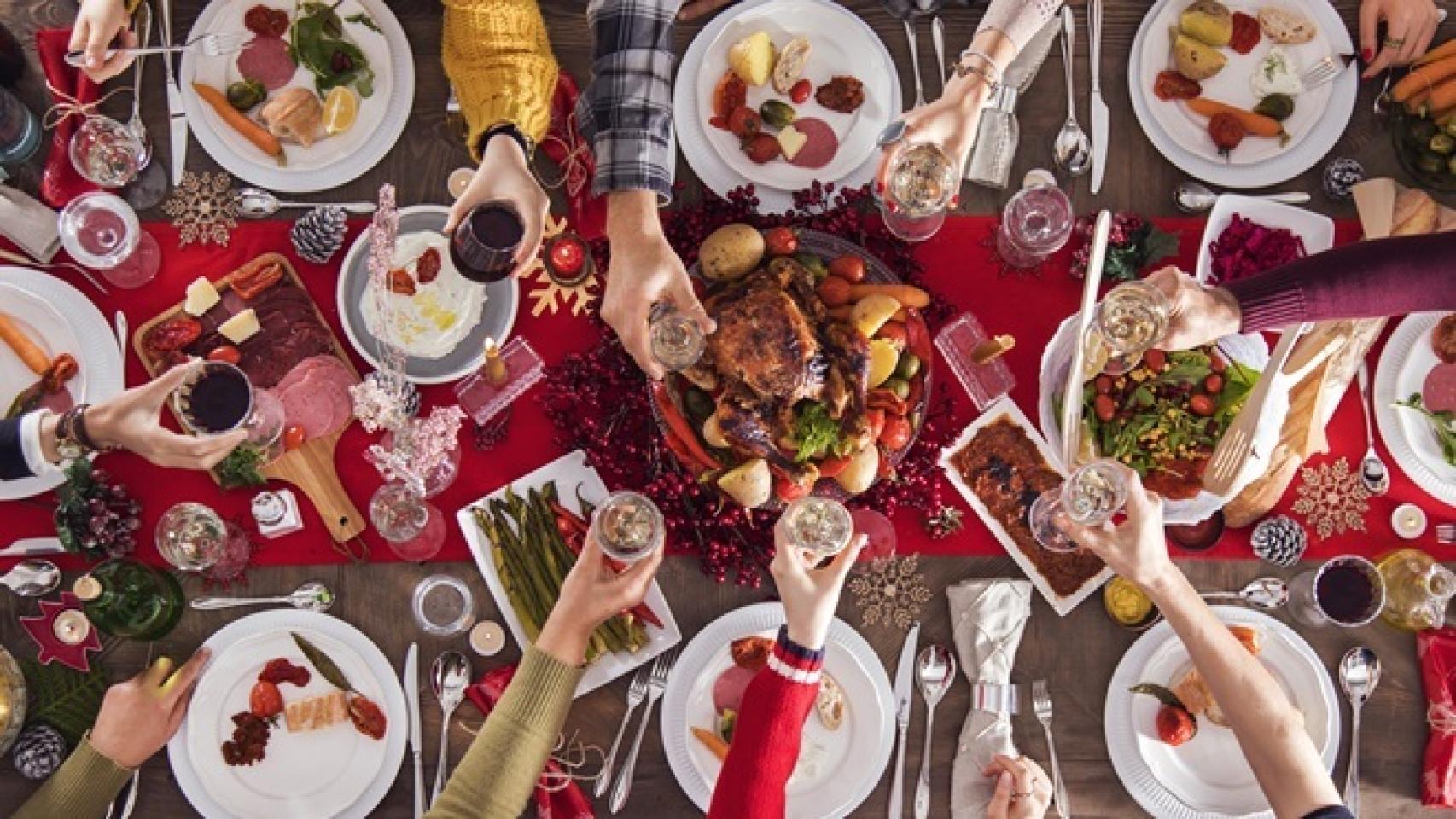 Una cena de nochebuena.