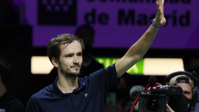 Daniil Medvedev, durante la Copa Davis 2021 celebrada en Madrid
