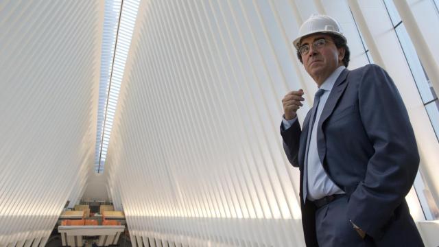 Santiago Calatrava en el WTC de Nueva York.