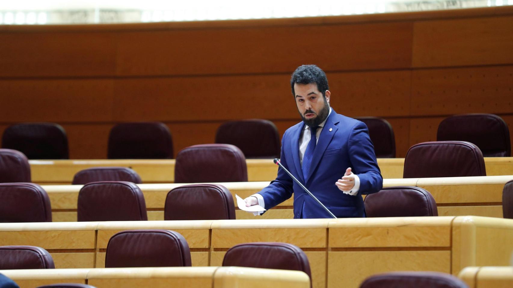 Fran Carrillo, durante una intervención parlamentaria.