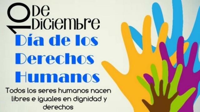 Cartel del Día de los Derechos Humanos.
