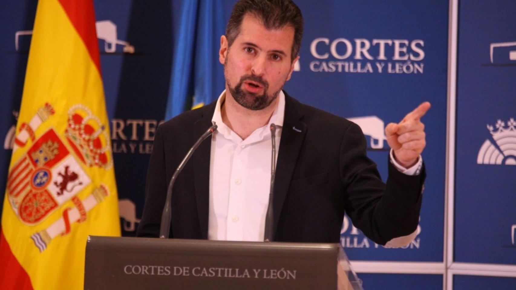 Tudanca durante su intervención en las Cortes