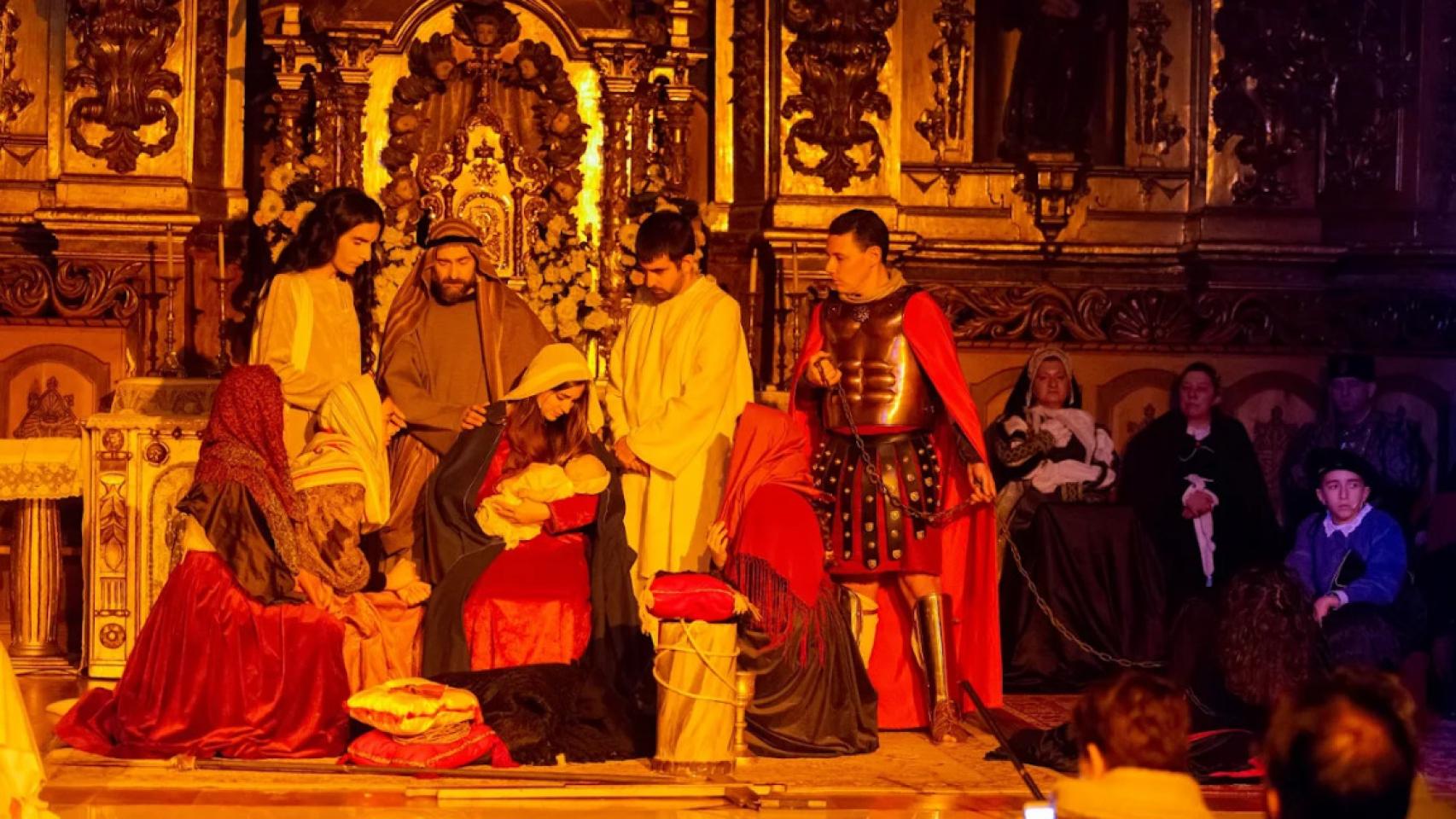 Escena de 'El Auto del Nacimiento de Nuestro Señor' en Villamuriel de Cerrato