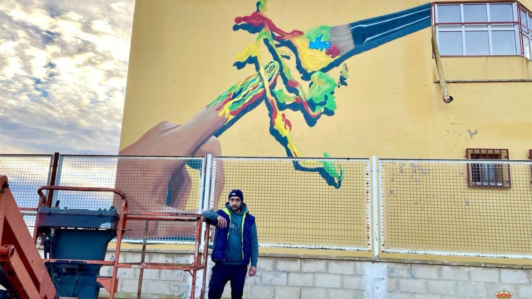 Mural del barrio San Isidro en Benavente