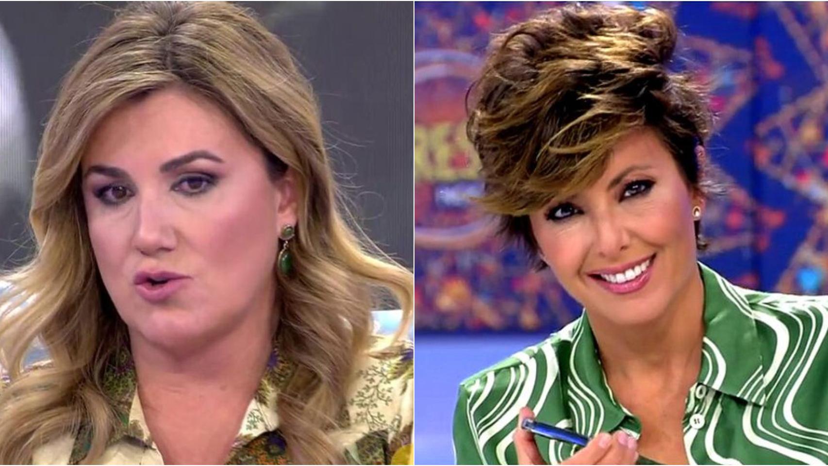 Carlota Corredera y Sonsoles Ónega en montaje de BLUPER.