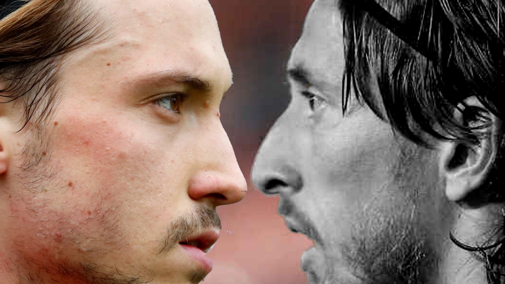 Lovro Majer y Luka Modric, en un fotomontaje.