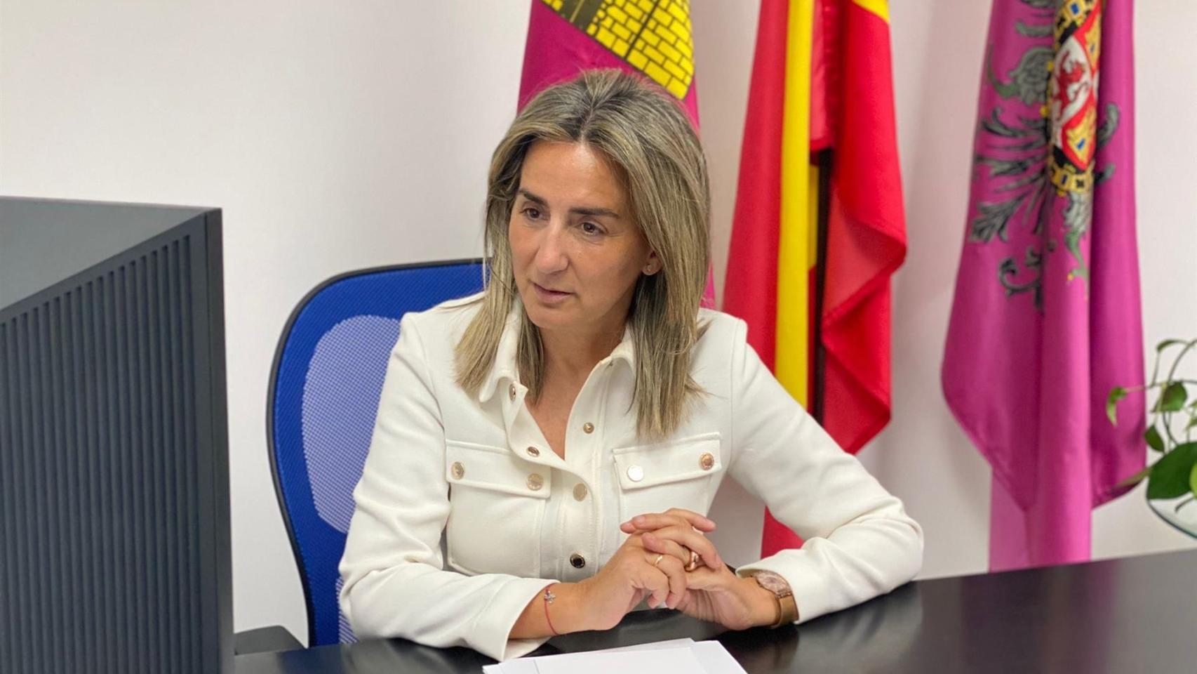 La alcaldesa de Toledo, Milagros Tolón, recupera la actividad tras superar el covid. Imagen de archivo