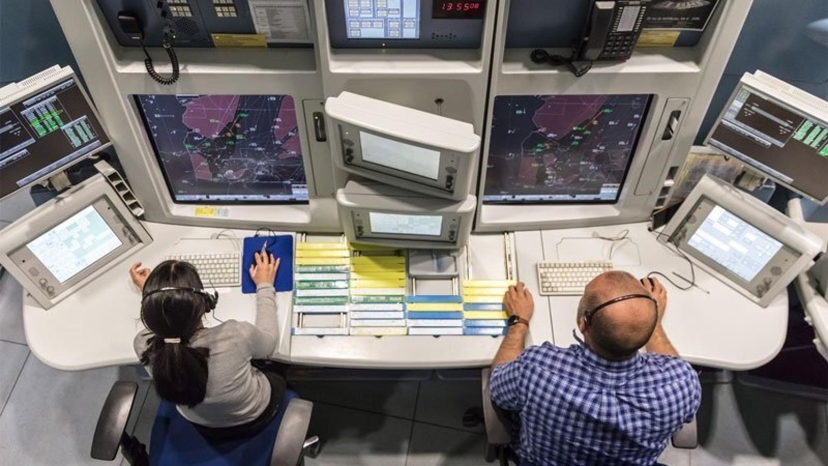 Controladores aéreos, en una imagen de archivo.
