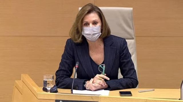 María Dolores de Cospedal en su comparecencia este jueves en el Congreso.