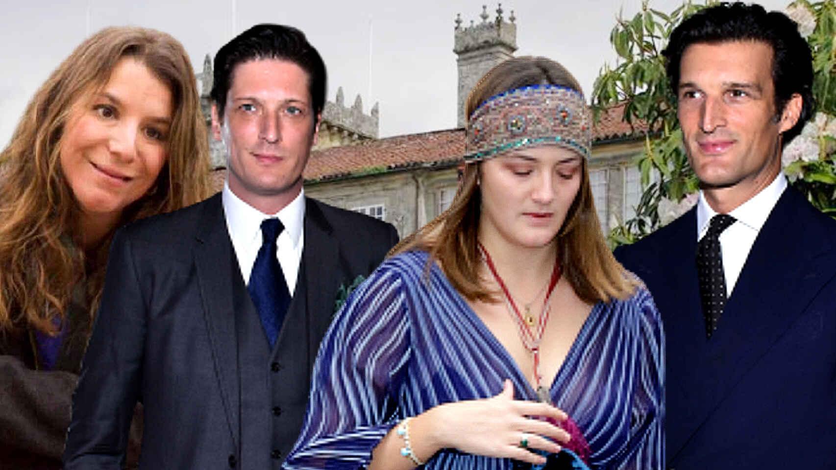 Casilda Medina, Luis Medina, Victoria de Hohenlohe y Rafael Medina en un montaje de EL ESPAÑOL.