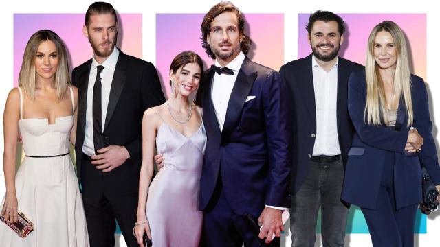 Edurne y De Gea, Sandra Gago y Feliciano y Emiliano Suárez y Carola, en un montaje de JALEOS.