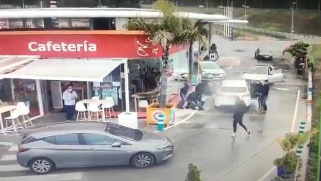 Momento de la detención de Javillo.