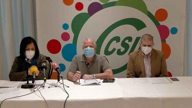 Imagen de archivo de una rueda de prensa del sector de Enseñanza de CSIF