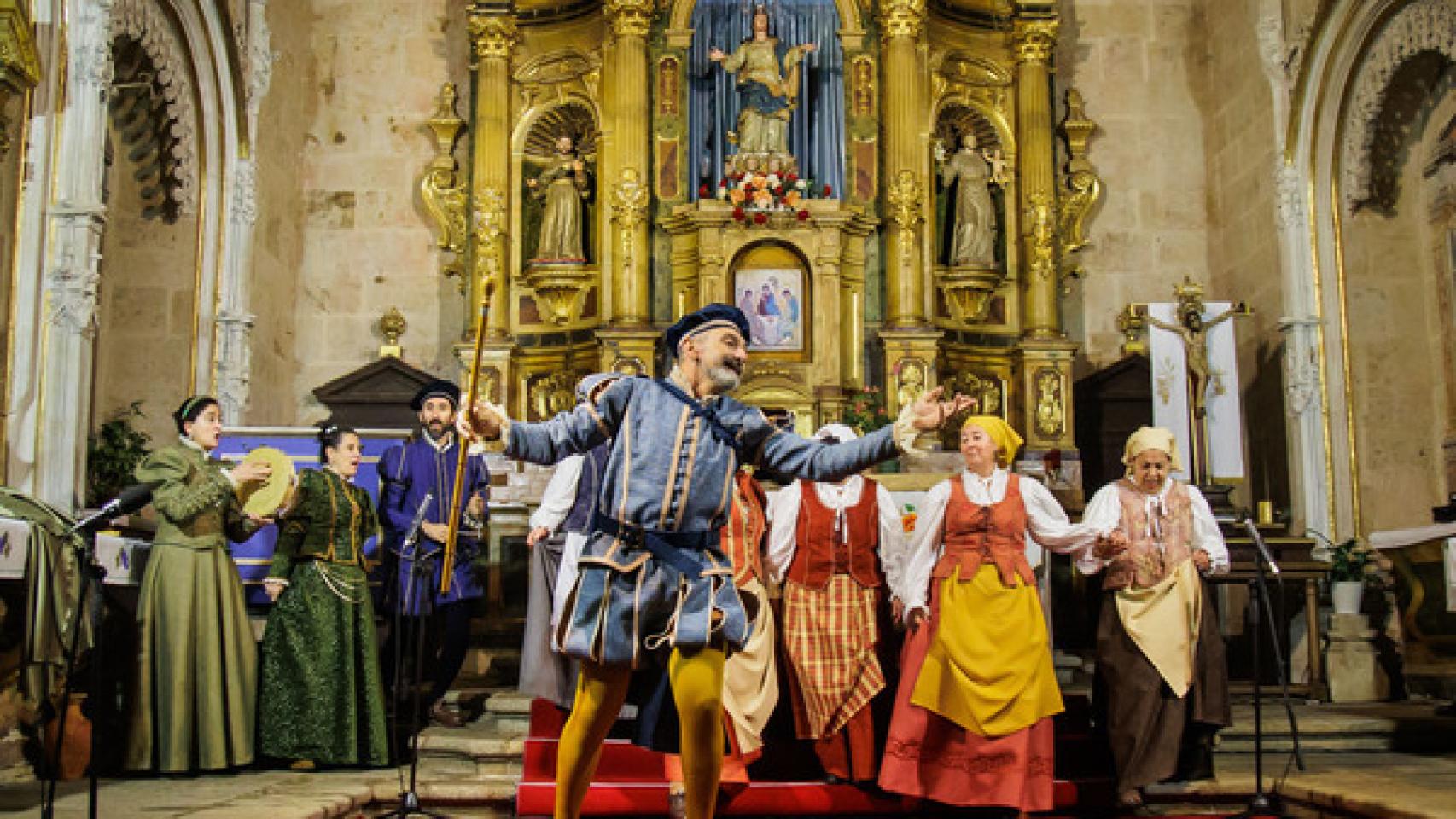 Un momento de la representación teatral