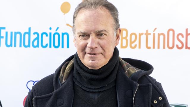 El cantante Bertín Osborne durante un evento de su fundación este sábado 11 de diciembre.