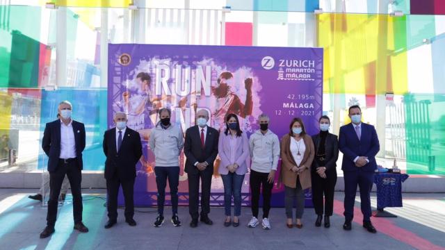Acto de presentación del maratón de Málaga.