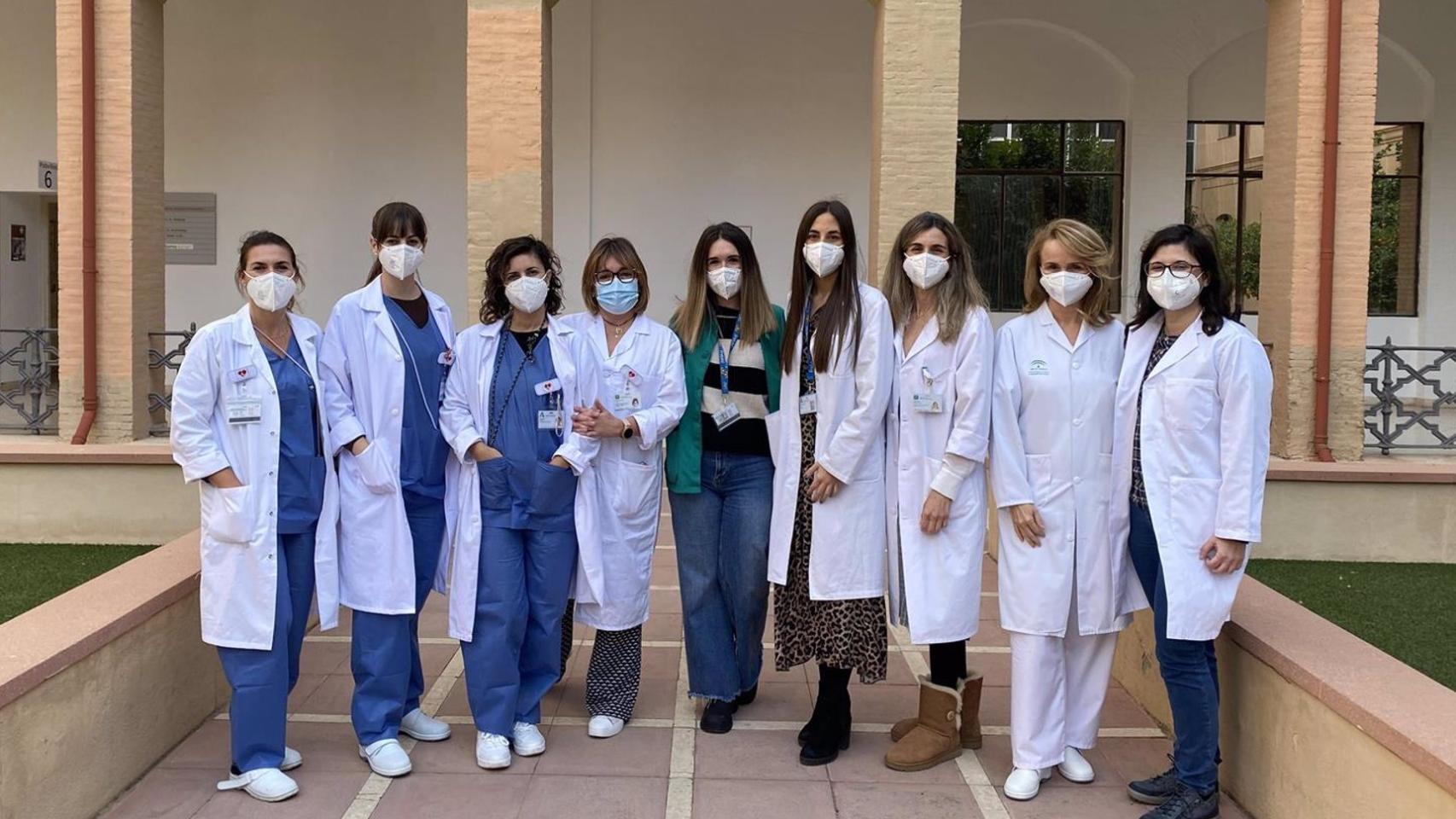 Personal del Hospital Regional de Málaga.