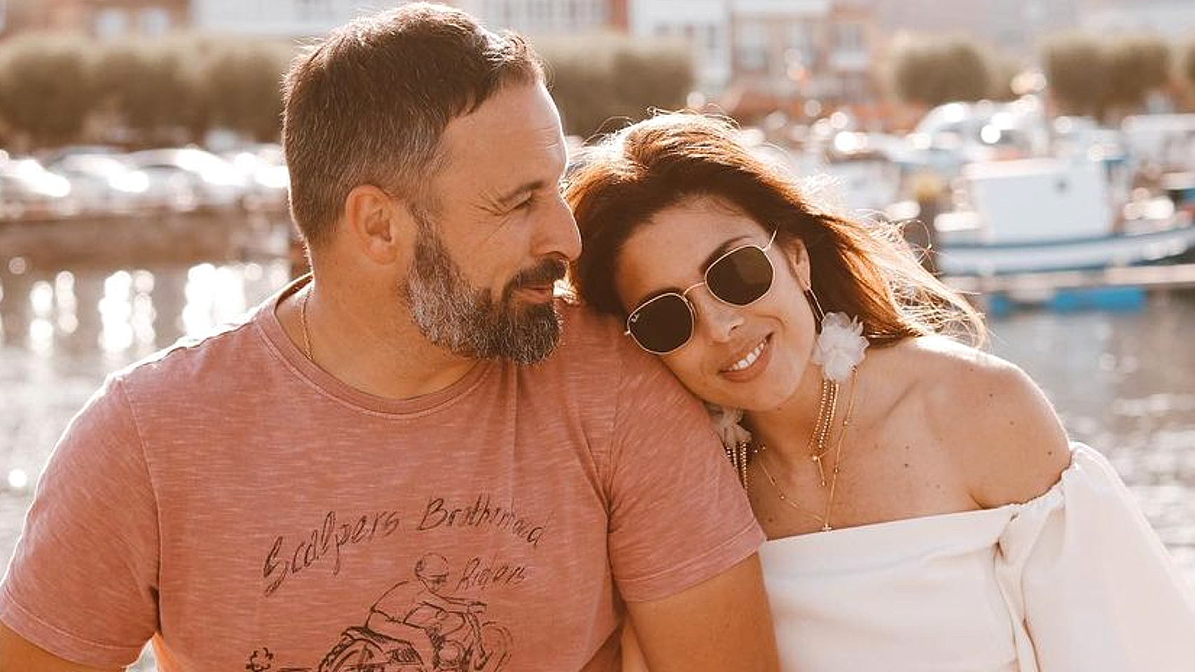 Santiago Abascal y su mujer, Lidia Bedman, en una imagen de sus redes sociales.