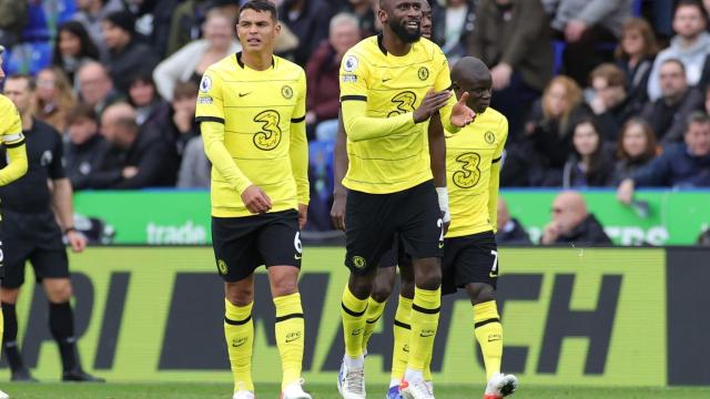 Rudiger y Thiago Silva celebran un gol del Chelsea