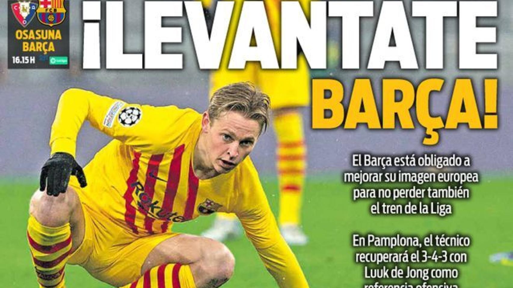 La portada del diario SPORT (12/12/2021)